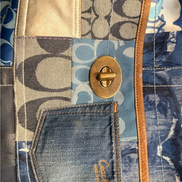 Coach Multicolor Patchwork Hobo Bag - Picture 4 of 5